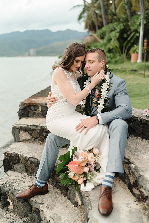 Wedding Video at a lovely beachfront estate on Oahu Hawaii