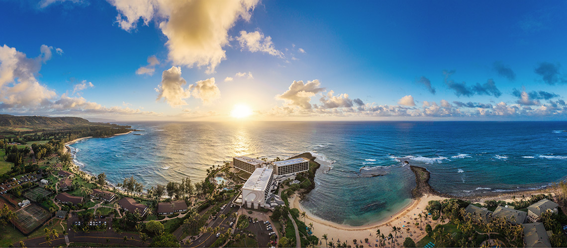 Sunset over Turtle Bay and Oʻahu’s North Shore
